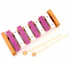 Alatoys Wooden Xylophone natural painted Develop Kids Fine Motor Basic Skills