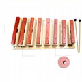 Alatoys Wooden Xylophone natural painted Develop Kids Fine Motor Basic Skills