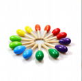 high quality wood maracas colorful baby toy