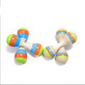 high quality wood maracas colorful baby toy