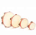 Custom different size sheepskin drums head handmade tambourine