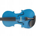 Blue Color musical instruments violin With Case Bow