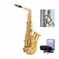 Eb Key Golden Lacquer Alto Saxophone