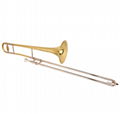 High grade Tenor Trombone Tuning Slide Gold Brass Bell