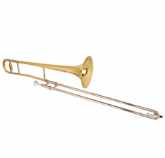 Gold brass bell Bb/F/Eb/D Key Bass Trombone