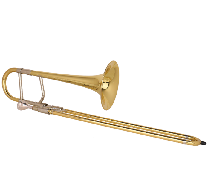 Gold brass bell Bb/F/Eb/D Key Bass Trombone 3