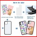 Sublimation 2D Phone Cases / 2 in 1 - G2 (Aluminum Plate Insert)