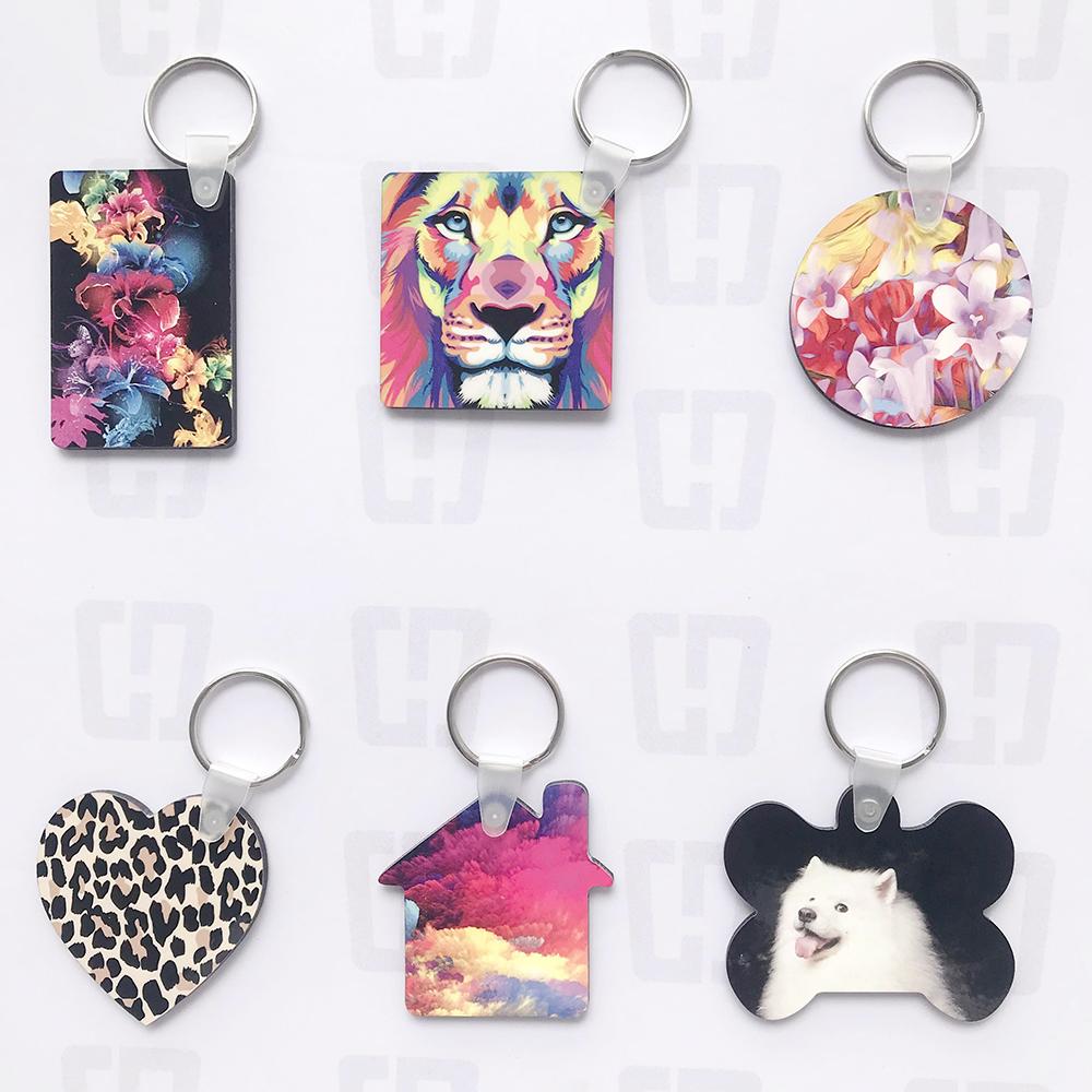 Sublimation Blank MDF Keychain 2