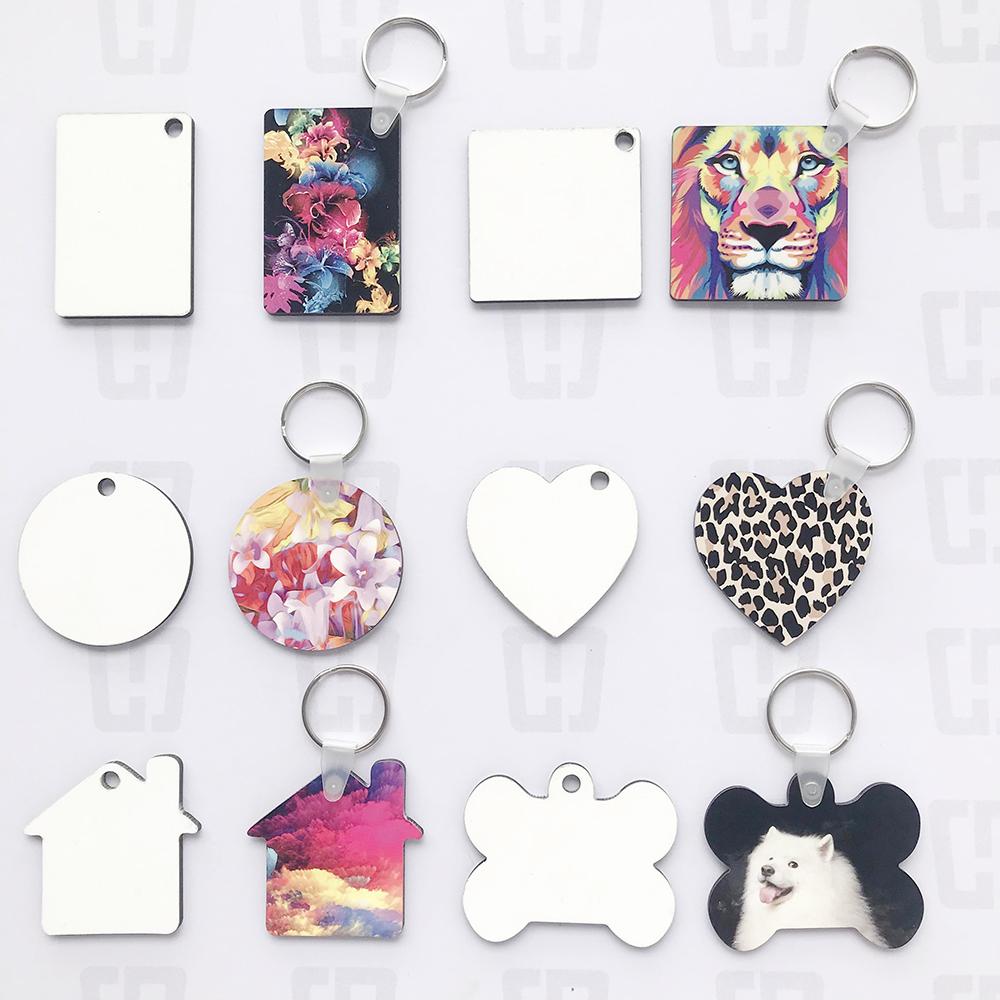 Sublimation Blank MDF Keychain 3