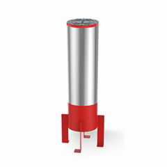 9.UPARK Road Protection 304 Stainless Steel Fixed Bollard with Led Light