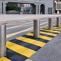 9.UPARK Road Protection 304 Stainless Steel Fixed Bollard with Led Light 3