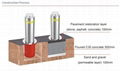 UPARK High Security Steel Traffic Road Bollards Home Parking Lot Removable Pilla