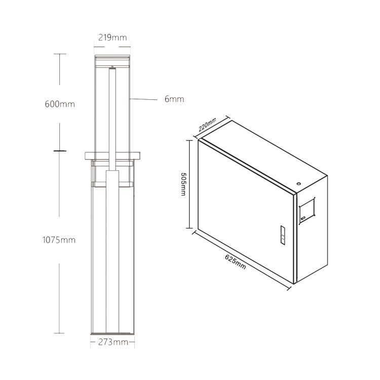 Anti-theft Sealed Custom Remote Control Not Hydraulic Bollard Automatic Bollards 5