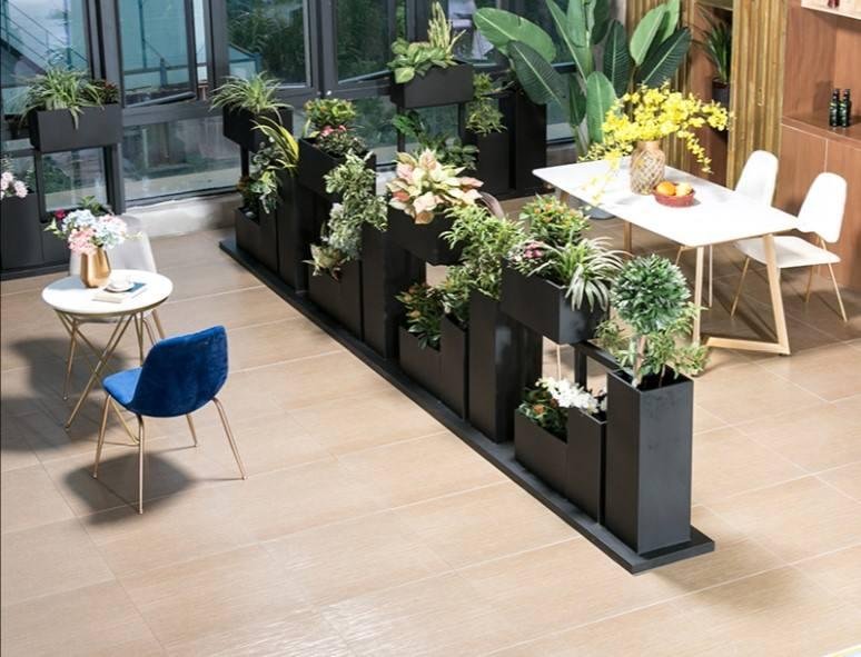 创意铁艺室内盆栽花架工业风办公室咖啡厅餐厅落地花箱绿萝矮架子 2