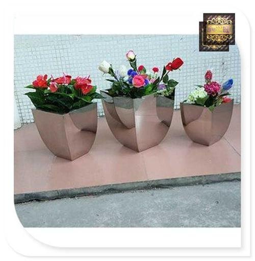 工藝品不鏽鋼花器花盆不鏽鋼異形花盆 4