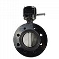 Gear Operated Ductile Iron U-type Flanged Marine Butterfly Valve 2