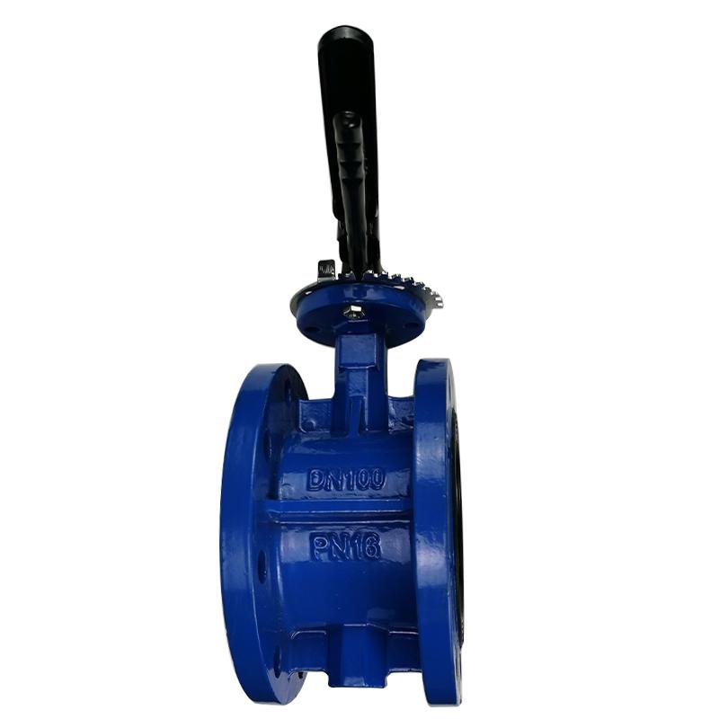 Handle Operated Flanged Concentric Cast Steel Butterfly Valve 3