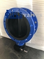 Gear Operated Fully Rubber Lined Flange Butterfly Valve 2