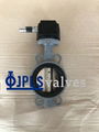 Gear Operated EPDM Seated DI Disc Cast Steel Body Wafer Butterfly Valves