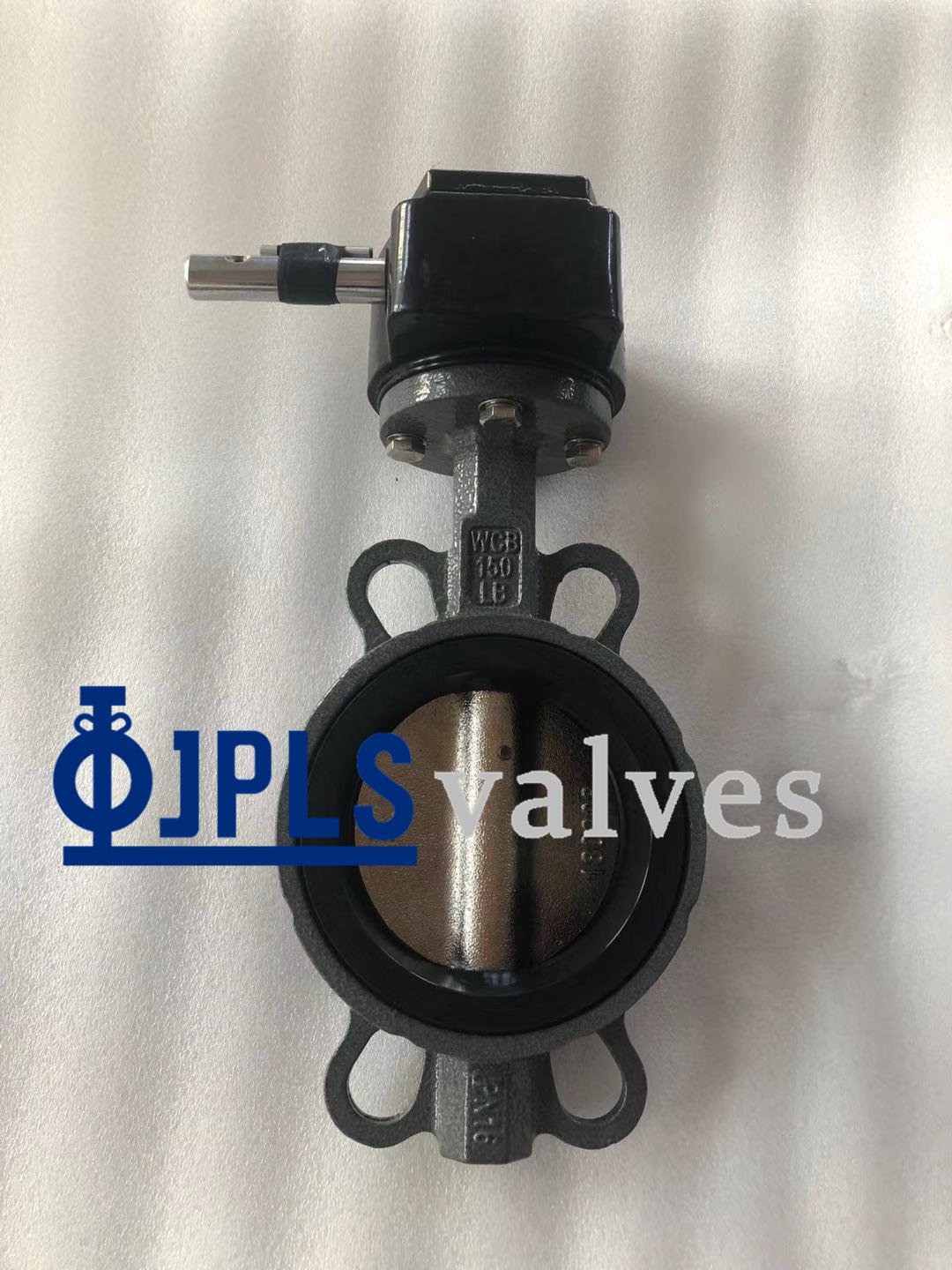Gear Operated EPDM Seated DI Disc Cast Steel Body Wafer Butterfly Valves 2