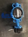 Gear Operated EPDM Seated Nylon Coated Disc Wafer Butterfly Valves 3