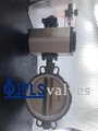 Pneumatic Cast Steel Body PTFE Seated wafer butterfly valve