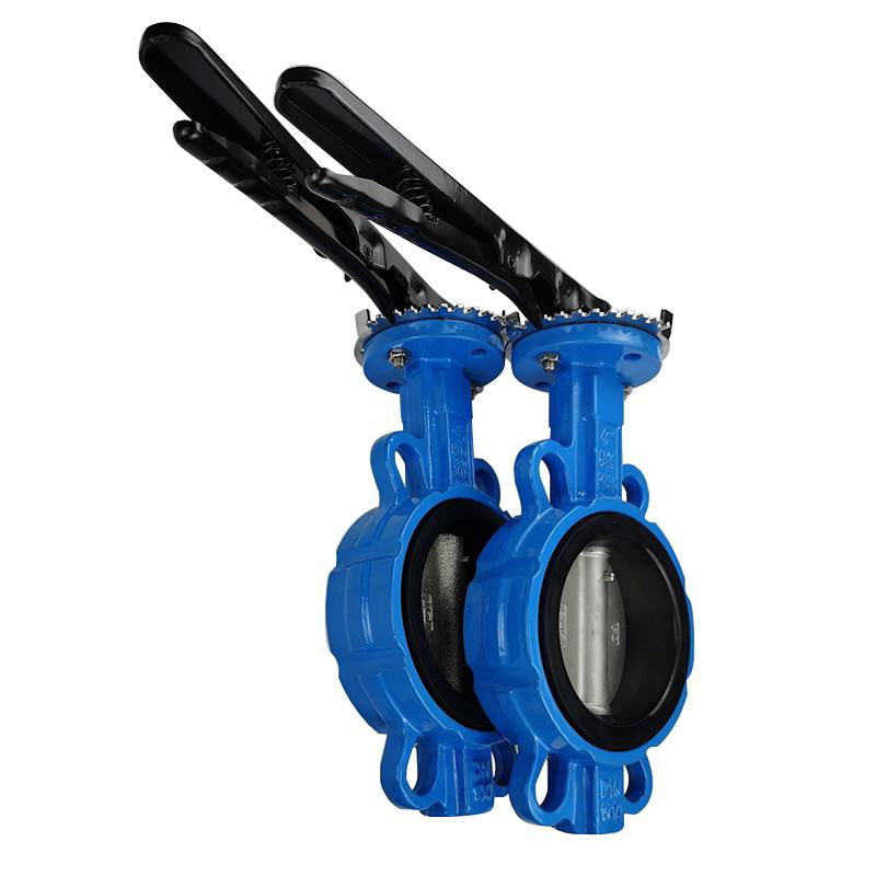 Lever Operated Resilient Seated Ductile Iron Wafer Butterfly Valves