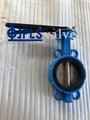 Lever Operated Resilient Seated Ductile Iron Wafer Butterfly Valves 3