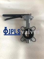 Lever operated cast steel  wafer butterfly valves