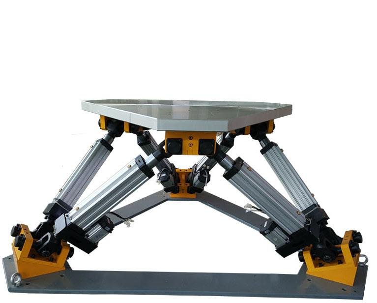 6 AXIS HEXAPOD PLATFORM WITH UNIVERSAL JOINTS FOR ENTERTAINING SIMULATOR 3