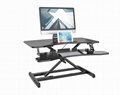 Sit to stand height adjustable desk 2