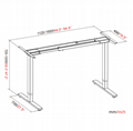 V-MOUNTS Electric Height Adjustable Sit to Stand Desk Frame with Dual Motor