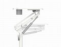 V-Mounts Single Column Height Adjustable Mobile Desk Laptop Desk with Gas Spring 2