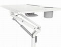 V-Mounts Single Column Height Adjustable Mobile Desk Laptop Desk with Gas Spring 5