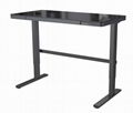 V-MOUNTS single motor height adjustable electric desk with glass table top 5