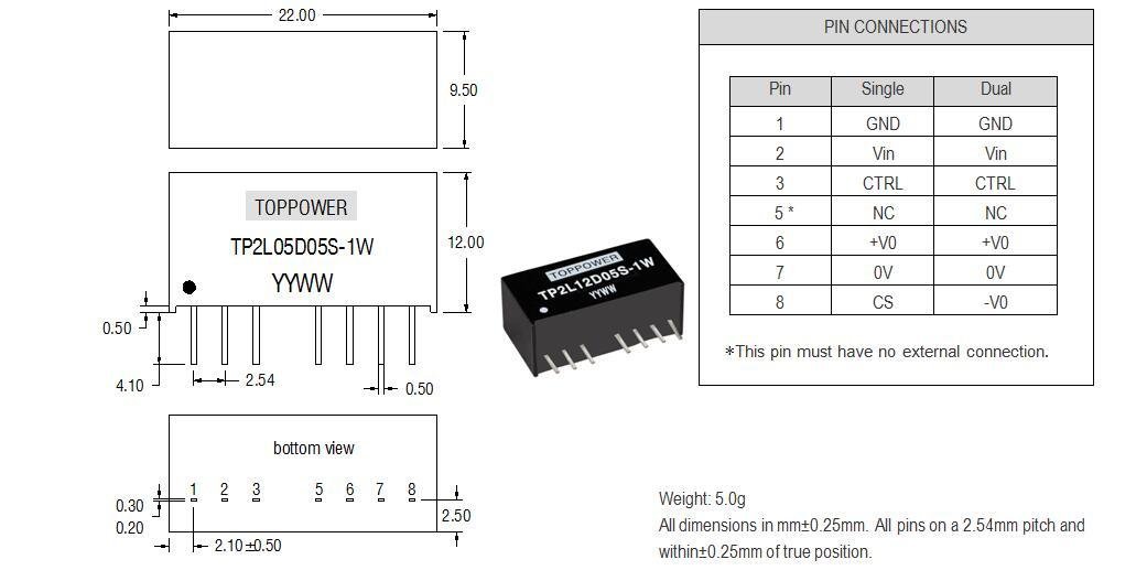 1W  Isolated Single And Dual Output DC/DC Converters 2