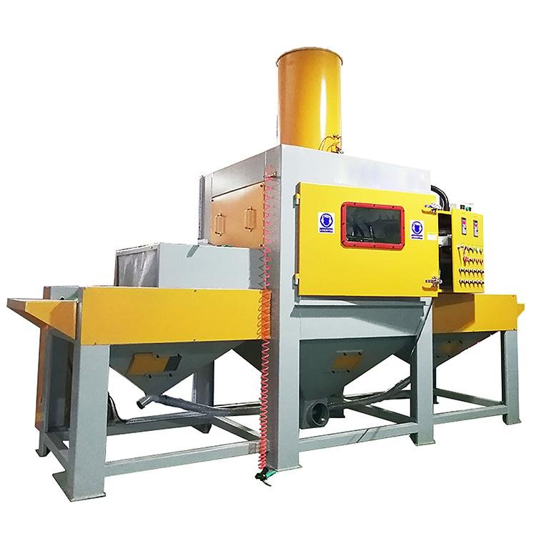 Conveyor type automatic sand blasting machine