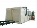 Honeycomb recycling continuous pressure sandblasting room