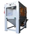 Automatic sand blasting machine with wet rotary table