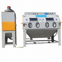 Double station manual sand blasting machine