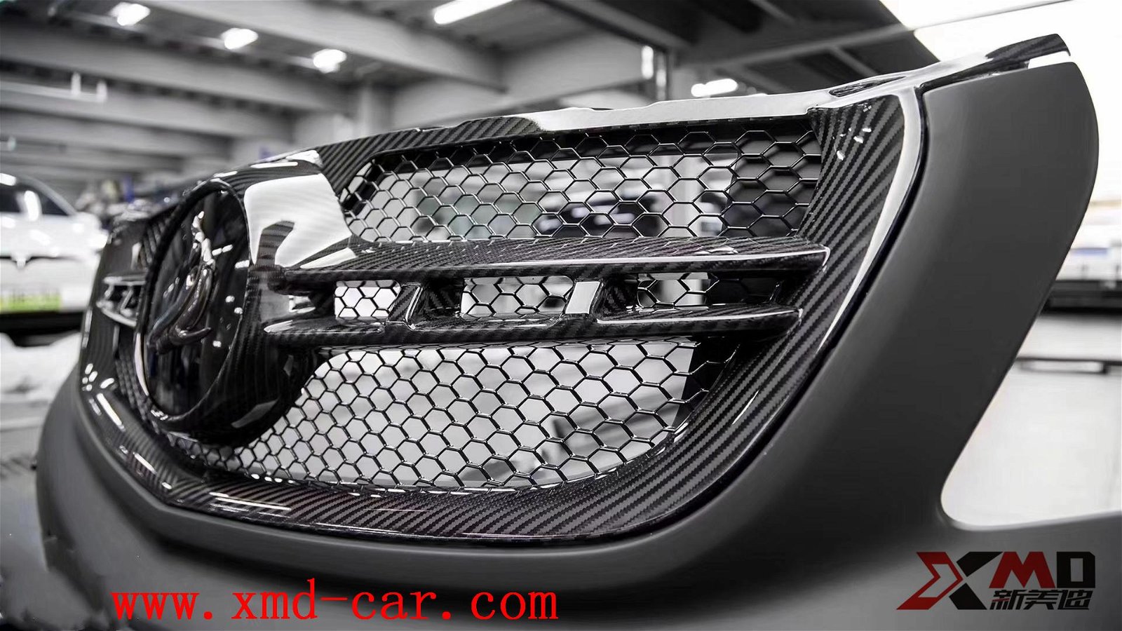 Benz V260 Toper Carbon Fiber Body Kit Bumper Side skirt Grille 4