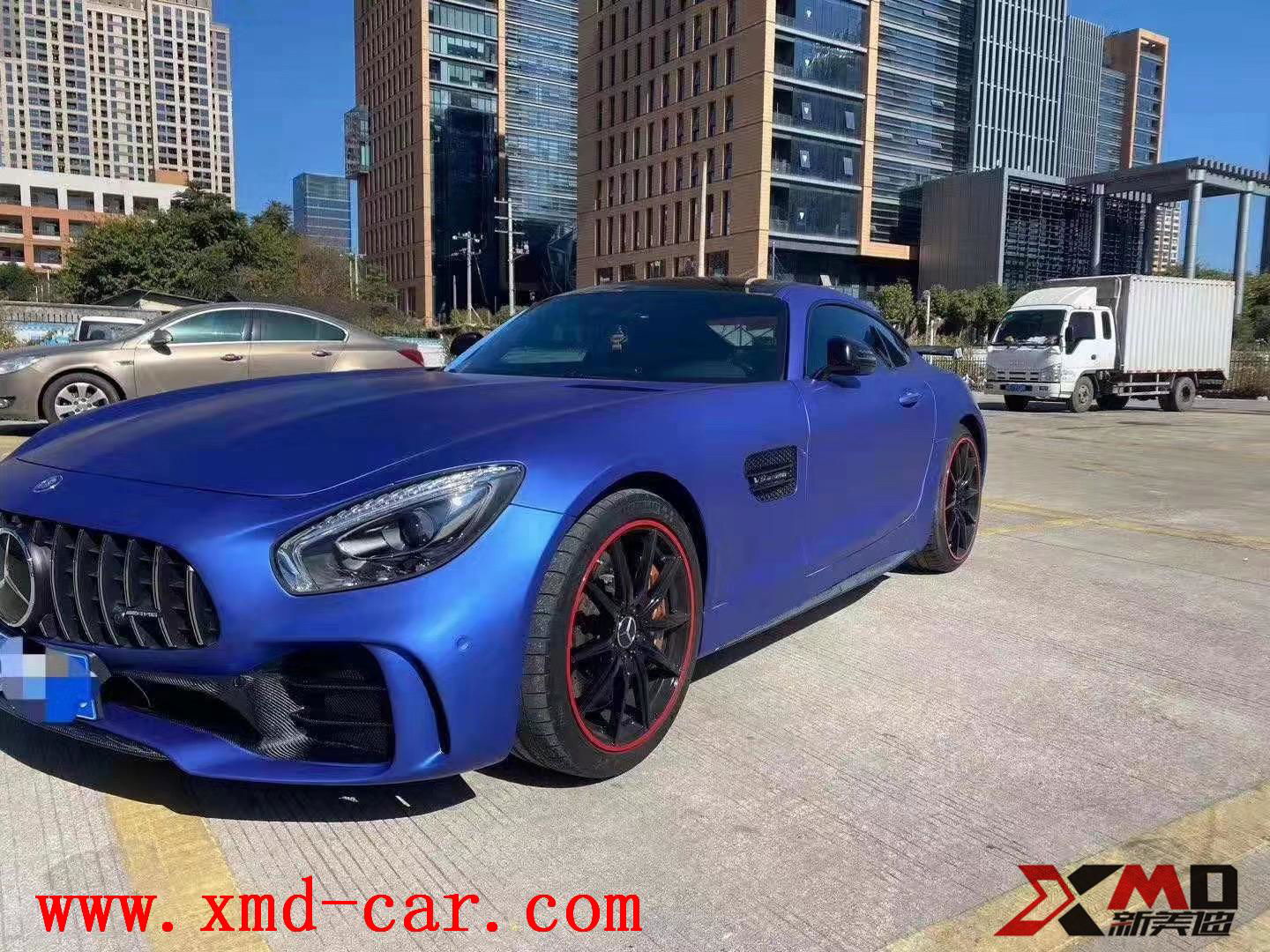 Carbon fiber Bumper Lip Spolier for Benz AMG GT GTS GTC upgrade GTR 2