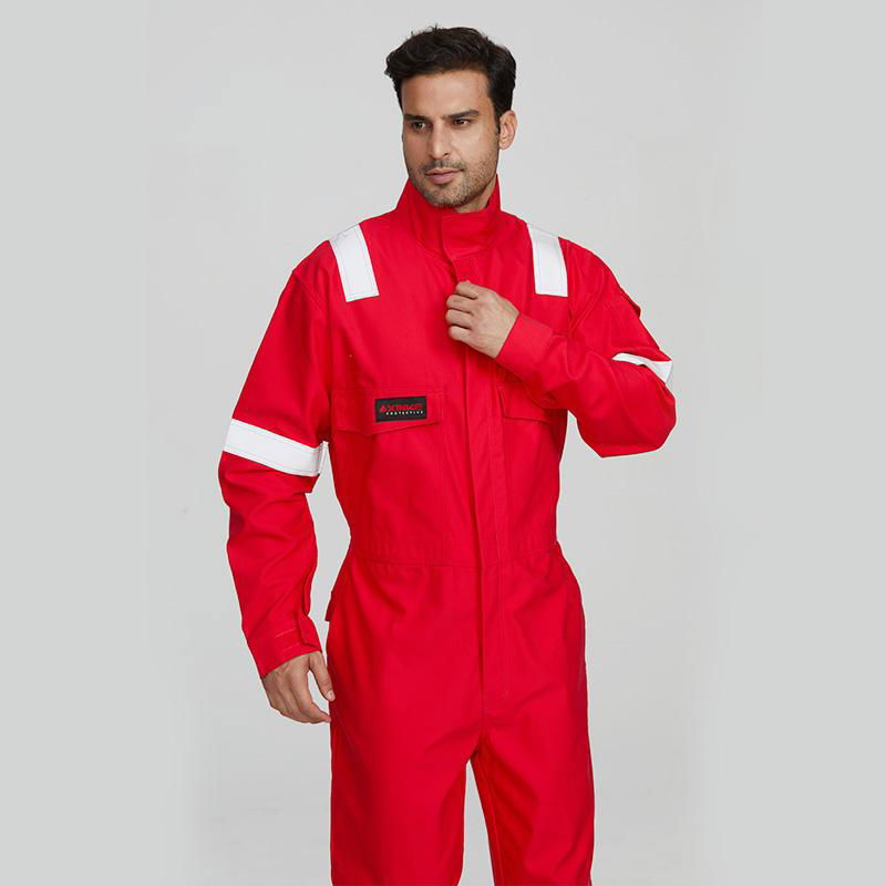 safety flame reflective fire resistant workwear Construction working coverall 3