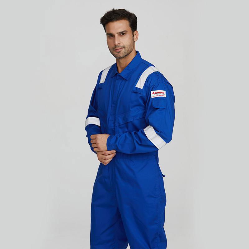 safety flame reflective fire resistant workwear Construction working coverall 4