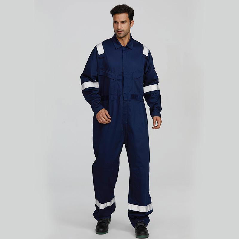 safety flame reflective fire resistant workwear Construction working coverall 5