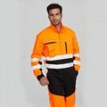 workwear workers reflective safety high visibility clothing hi vis coverall 3