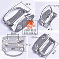 304不锈钢活动拉手工具箱铝箱提手把手工业活动折叠拉手J201粗线 4