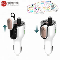 G52 Car FM Bluetooth Transmitter With Earphone Headset  Car MP3 Player