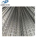 Pleated metal mesh sintered fiber polymer melt filter cartridge for polymer film 1