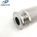 Stainless steel sintered mesh filter cartridge with customized shape and end fit